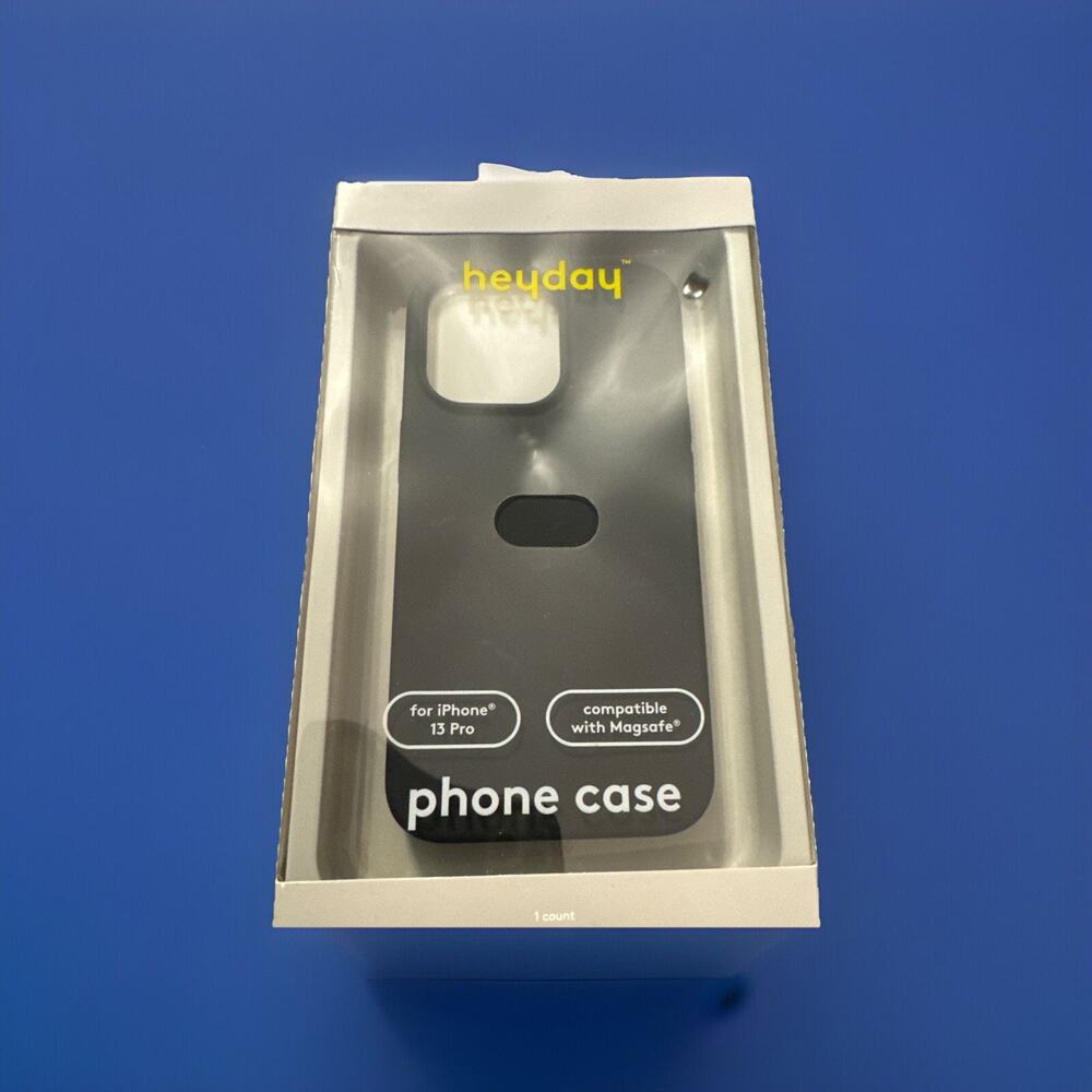 Heyday Silicone MagSafe Phone Case For iPhone 13 Pro, Black